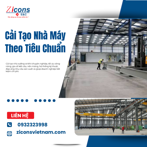 Cải Tạo Nhà Máy Theo Tiêu Chuẩn