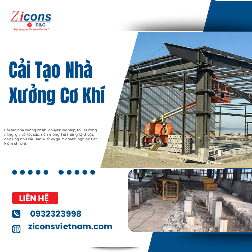 Cải Tạo Nhà Xưởng Cơ Khí