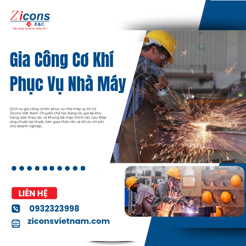Gia Công Cơ Khí Phục Vụ Nhà Máy