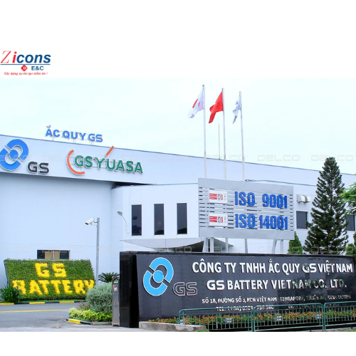 Dự án móng máy sản xuất của  Công ty TNHH Ắc Quy GS Việt Nam