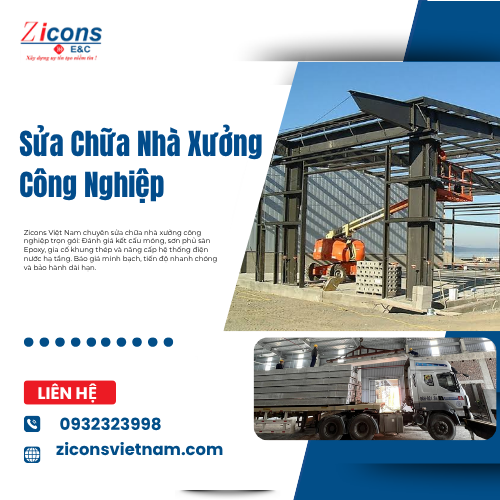 Sửa Chữa Nhà Xưởng Công Nghiệp