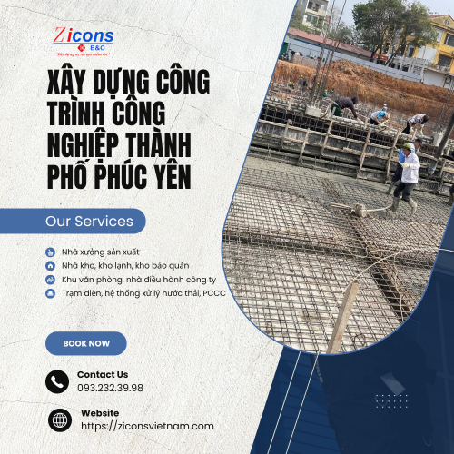 Xây Dựng Công Trình Công Nghiệp Thành Phố Phúc Yên