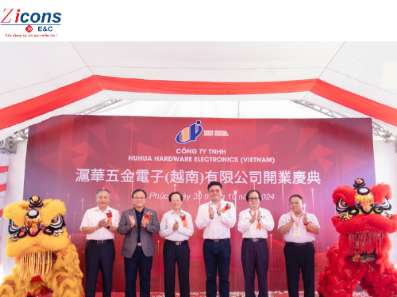 Dự án nhà xưởng sản xuất linh kiện điện tử Huhua Hardware Electronics (Viet Nam) 