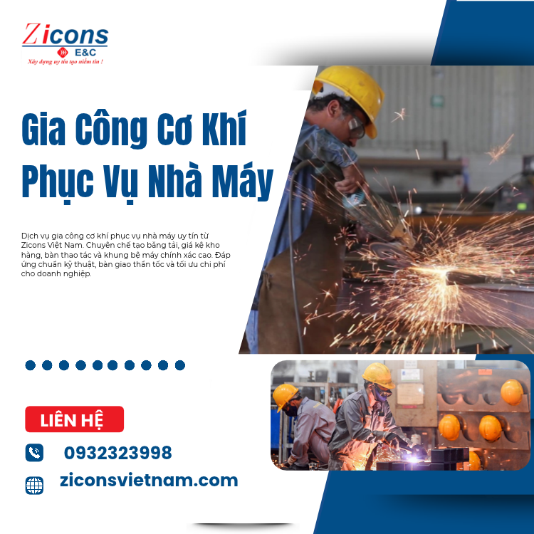 Gia Công Cơ Khí Phục Vụ Nhà Máy