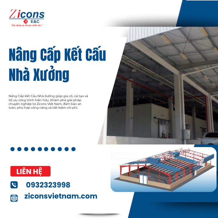 Nâng Cấp Kết Cấu Nhà Xưởng – Giải Pháp Gia Cố Và Tối Ưu Công Trình Hiện Hữu