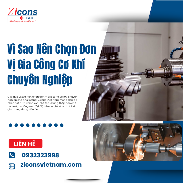 VÌ SAO NÊN CHỌN ĐƠN VỊ GIA CÔNG CƠ KHÍ CHUYÊN NGHIỆP 