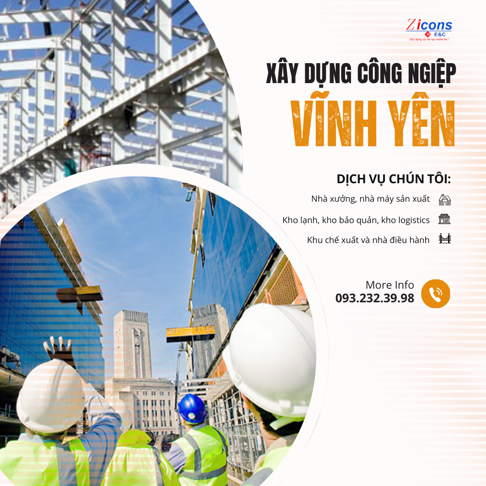 Xây Dựng Công Trình Công Nghiệp Thành Phố Vĩnh Yên